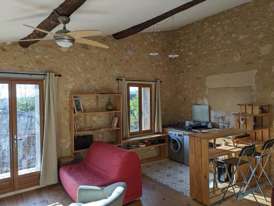 Appartement 1 Chambre, 55M2 - Maison De Village De Charme 17Eme Siecle - Garrigue Heraultaise Argelliers المظهر الخارجي الصورة